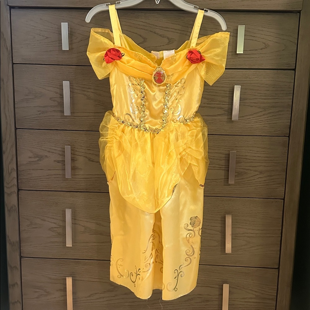 Disney Beauty and the Beast Belle Fantasy Costume Halloween Dress Size 4-6X NWOT